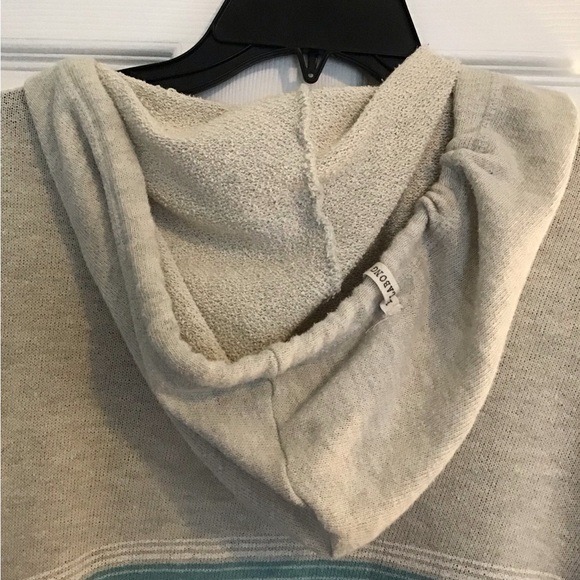 BILLABONG Hooded Open Front Knit Cardigan Pastel Colors Size S - Picture 6 of 9